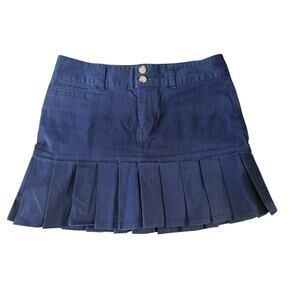 Ralph Lauren Big Girls Size 16 Pleated Short Skirt Plaid 97% Cotton 3% Elastan